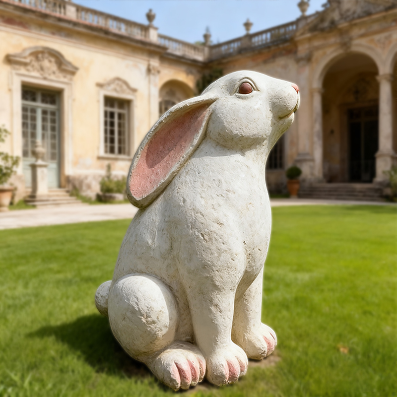 Mramorna životinjska skulptura zeca