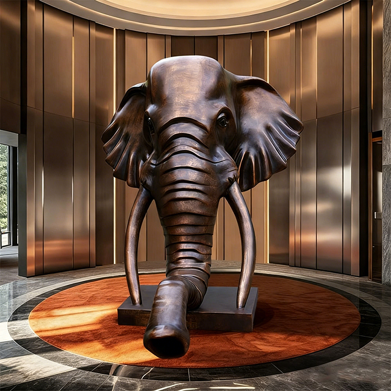 Skulptura glave slona