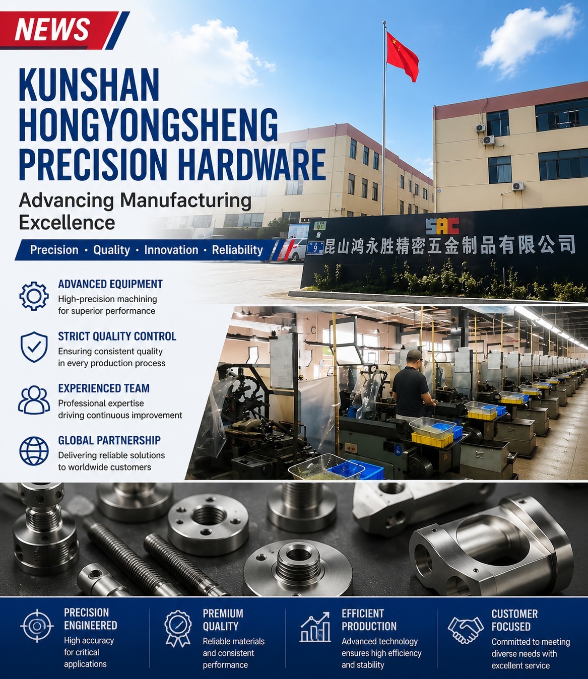 Kako Kunshan Hongyongsheng Precision Hardware proširuje svoju proizvodnu snagu?