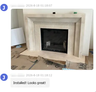Kako izgleda prilagođeni mramorni okvir kamina od dizajna do instalacije?